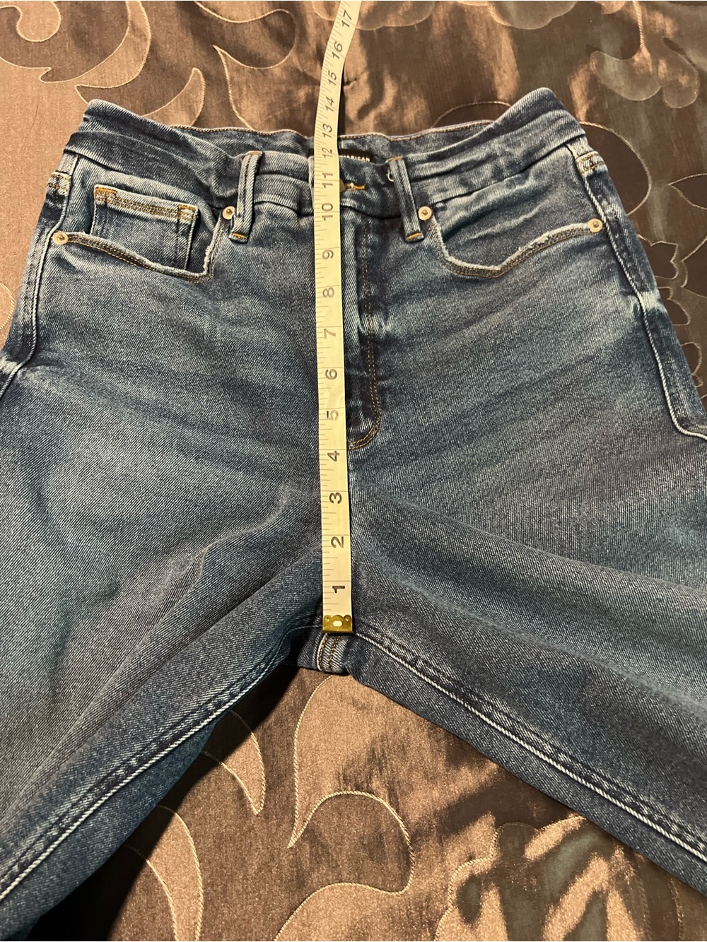 Good American Good Skate Wide Leg High-Rise Blue Women's Jeans Stretch Size 6/28 - Picture 7 of 16